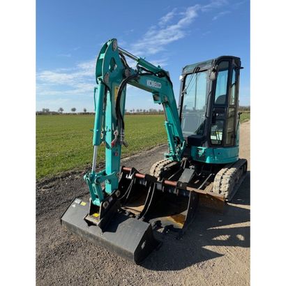 Mini pelle kobelco sk25 sr-6e année 2021...