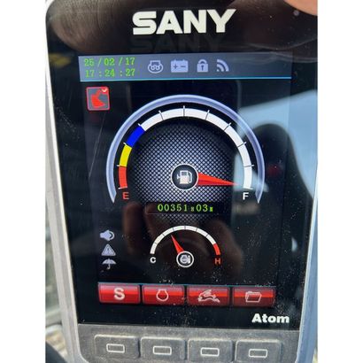 Mini pelle sany sy26 u équipé d'une attache...