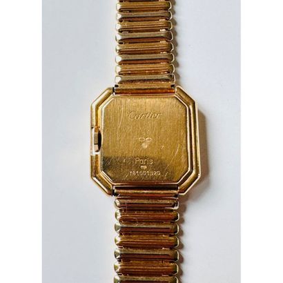 CARTIER. Watch in yellow gold 750°/°° Ceinture...