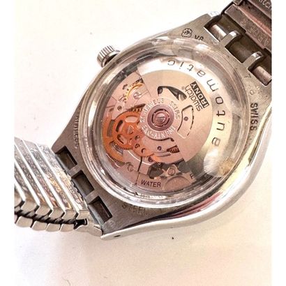 SWATCH. Irony automatic watch in silver-plated...
