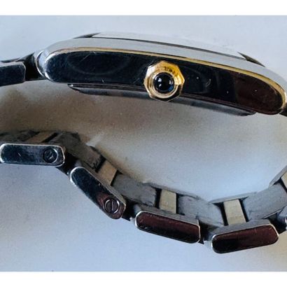 CARTIER. Steel and gold 750°/°° Tank Française...