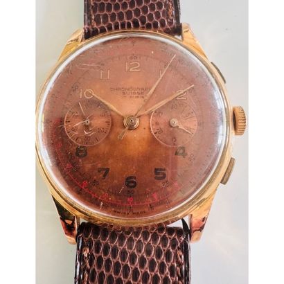 Vintage SWISS CHRONOGRAPH. (1940-1950). Chronograph...
