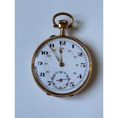 GOUSSET WATCH in yellow gold 750°/°° white,...