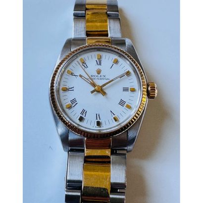 ROLEX. Oyster Perpetual watch in steel and...