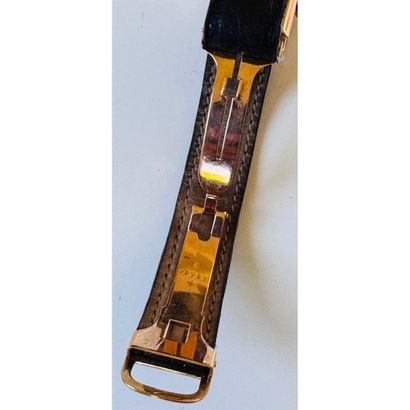 BOUCHERON. Rectangular watch in 750°/°° rose...