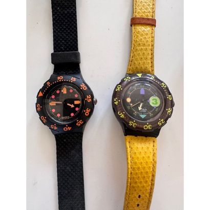 SWATCH. 2 Swatch Scuba 200.