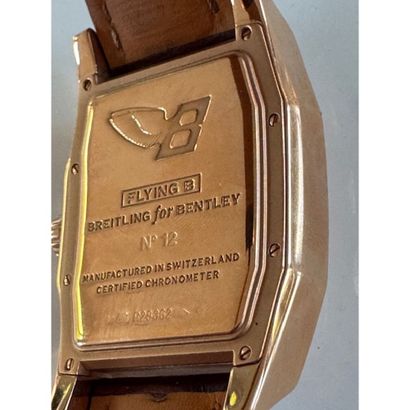 BREITLING For Bentley. Watch in pink gold...