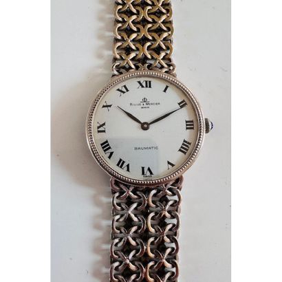 BAUME ET MERCIER. Watch in white gold 750°/°°...