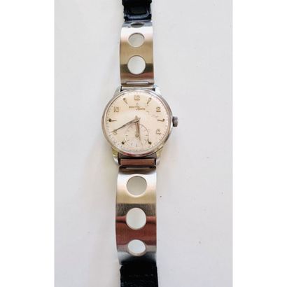 ZENITH. Sport. Steel watch. Round dial. Ivory...