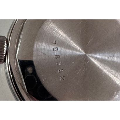 JAEGER LECOULTRE. Steel watch. Round case....