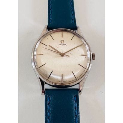 OMEGA Vintage 1962. Steel watch. Round dial....