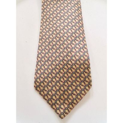 HERMES. Silk tie.