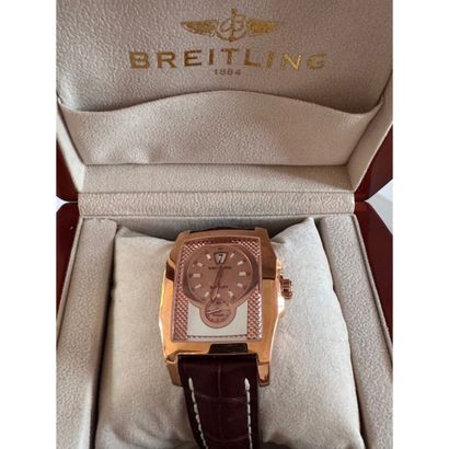 BREITLING For Bentley. Watch in pink gold...