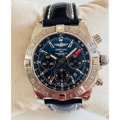 BREITLING 2018. Polished steel chronograph...