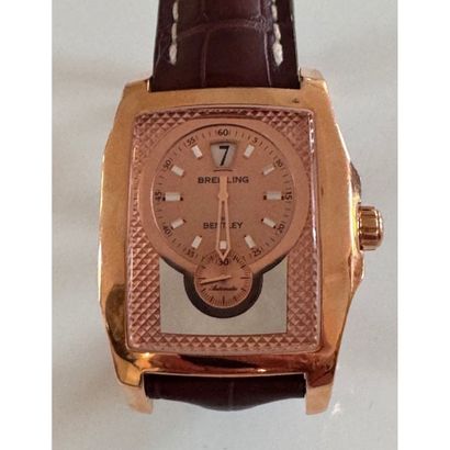 BREITLING For Bentley. Watch in pink gold...