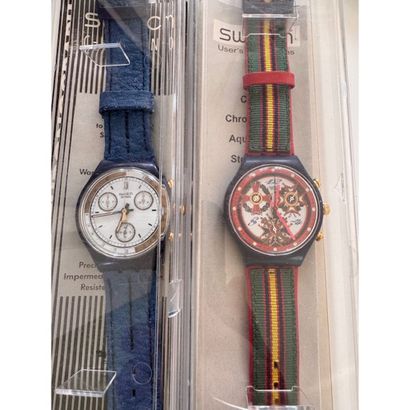 SWATCH. Set of 2 Swatches, one SKIPPER Chrono...