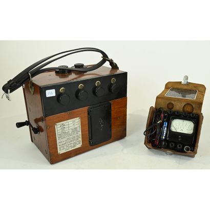 LOT including 1 OHMMETER S/ wood Brand: RECORD...