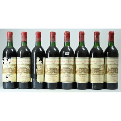 8 Btles Château LA POINTE, Pomerol, 1987...