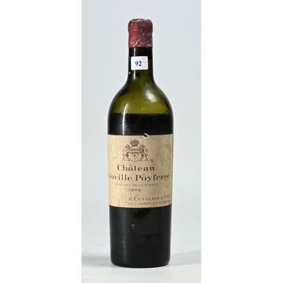 1 Btle Château LEOVILLE POYFERRE, 1945. (Etiquette...