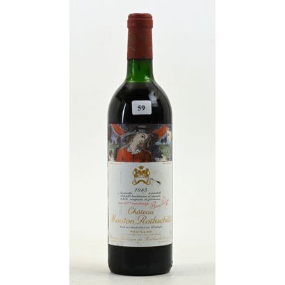 1 Btle Château MOUTON ROTHSCHILD, 1985. (Belle...