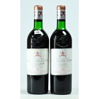 2 Btles Château PAPE-CLEMENT, 1985. (Niveaux...