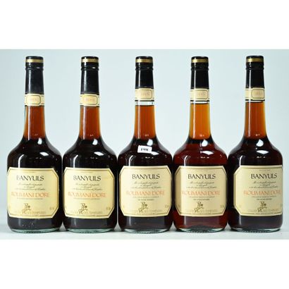 5 Btles of BANYULS, Roumani gilded.