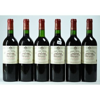 6 Btles Château de CENAC, Vin de Cahors,...