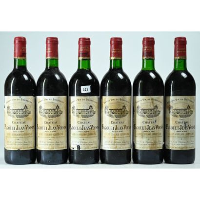 6 Btles Château FAGOUETS JEAN VOISIN, GC,...
