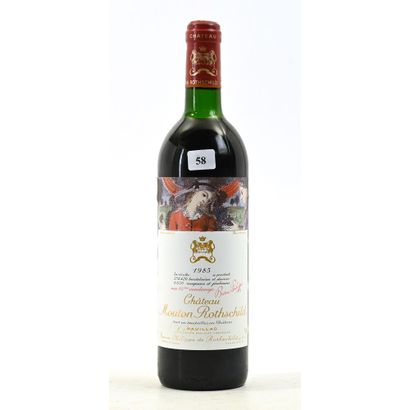 1 Btle Château MOUTON ROTHSCHILD, 1985. (Belle...