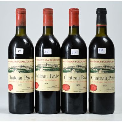 4 Btles Château PAVIE, 1ER GCC, Saint-Emilion,...