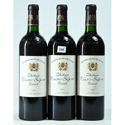3 Btles Château BEAU SEJOUR BECOT, Saint-Emilion,...