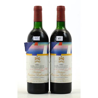 2 Btles Château MOUTON ROTHSCHILD, 1984....