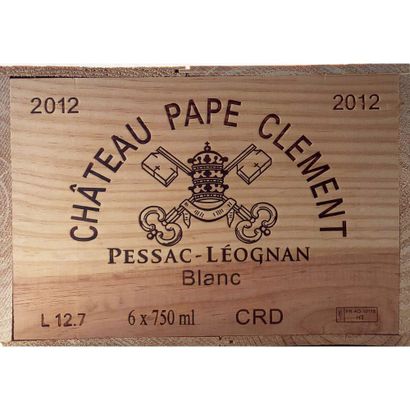 6 Btles CBO Château PAPE-CLEMENT, Blanc,...