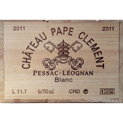 6 Btles CBO CHATEAU-PAPE-CLEMENT, Blanc,...