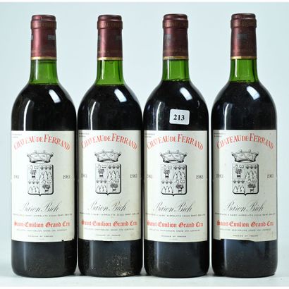 4 Btles Château de FERRAND, Saint-Emilion,...