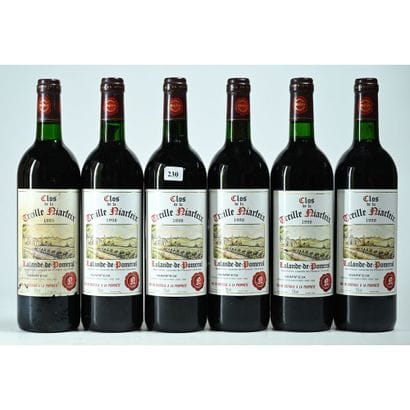 6 Btles CLOS DE LA TREILLE NIARFEIX, Lalande...