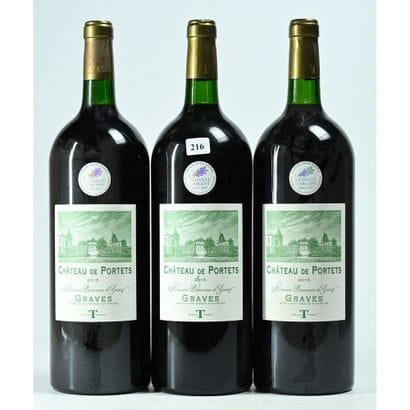 3 Magnums Château de PORTETS, Ancienne Baronnie...