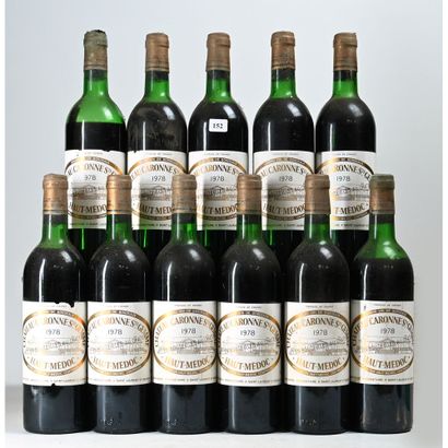 11 Btles CARONNE SAINT GEMME, Haut-Médoc,...