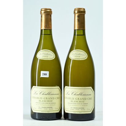 2 Btles CHABLIS, GC, «La Chablisienne», Blanchot,...