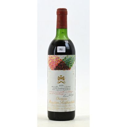 1 Btle Château MOUTON ROTHSCHILD, 1979. (Etiquette...