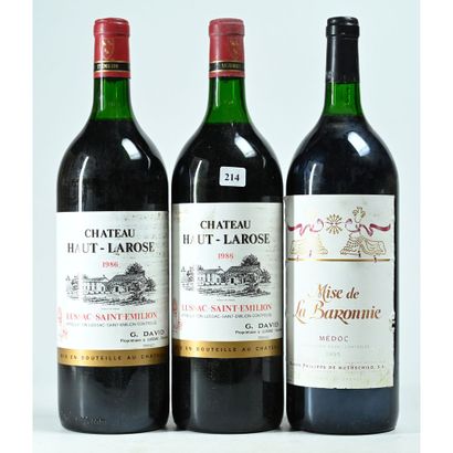 3 Magnums (1,5l) comprenant 2 Château HAUT...