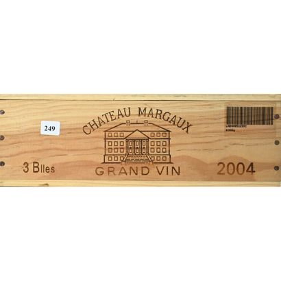 3 Btles CBO Château MARGAUX, 2004.