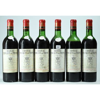 6 Btles Château MARQUIS DE TERME, Margaux,...