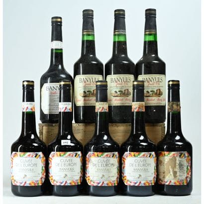 5 BANYULS Btles, Cuvée de l'Europe. 4 Btles...