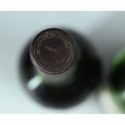 3 Btles Château MARGAUX, 1975. (Une vidange...