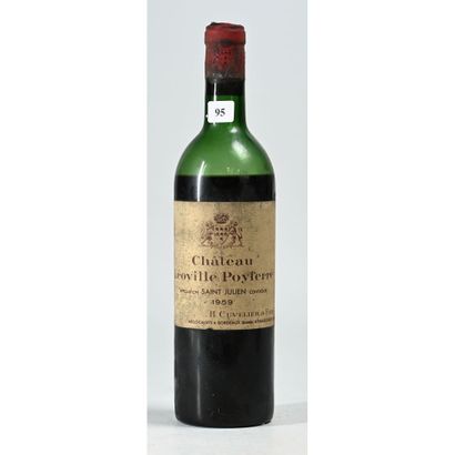 1 Btle Château LEOVILLE POYFERRE, 1959. (Niveau...