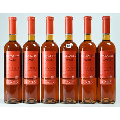 6 Btles RIVESALTES ambré, Domaine Cazes,...