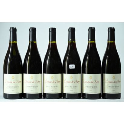 6 Btles de COTES DU RHONE, Domaine du Barry,...