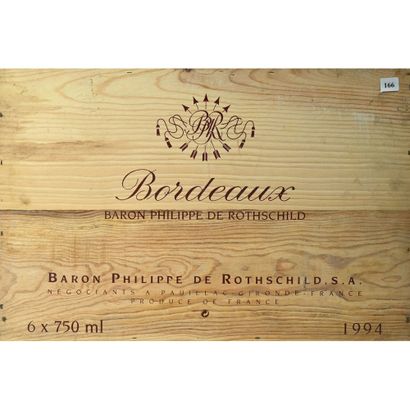 6 Btles CBO BORDEAUX BARON PHILIPPE DE ROTHSCHILD,...
