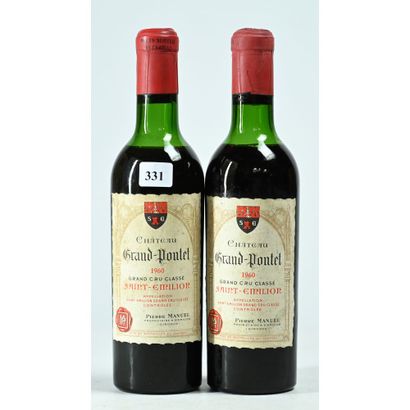 2 ½ Btles (37cl) Château GRAND PONTET, GCC,...